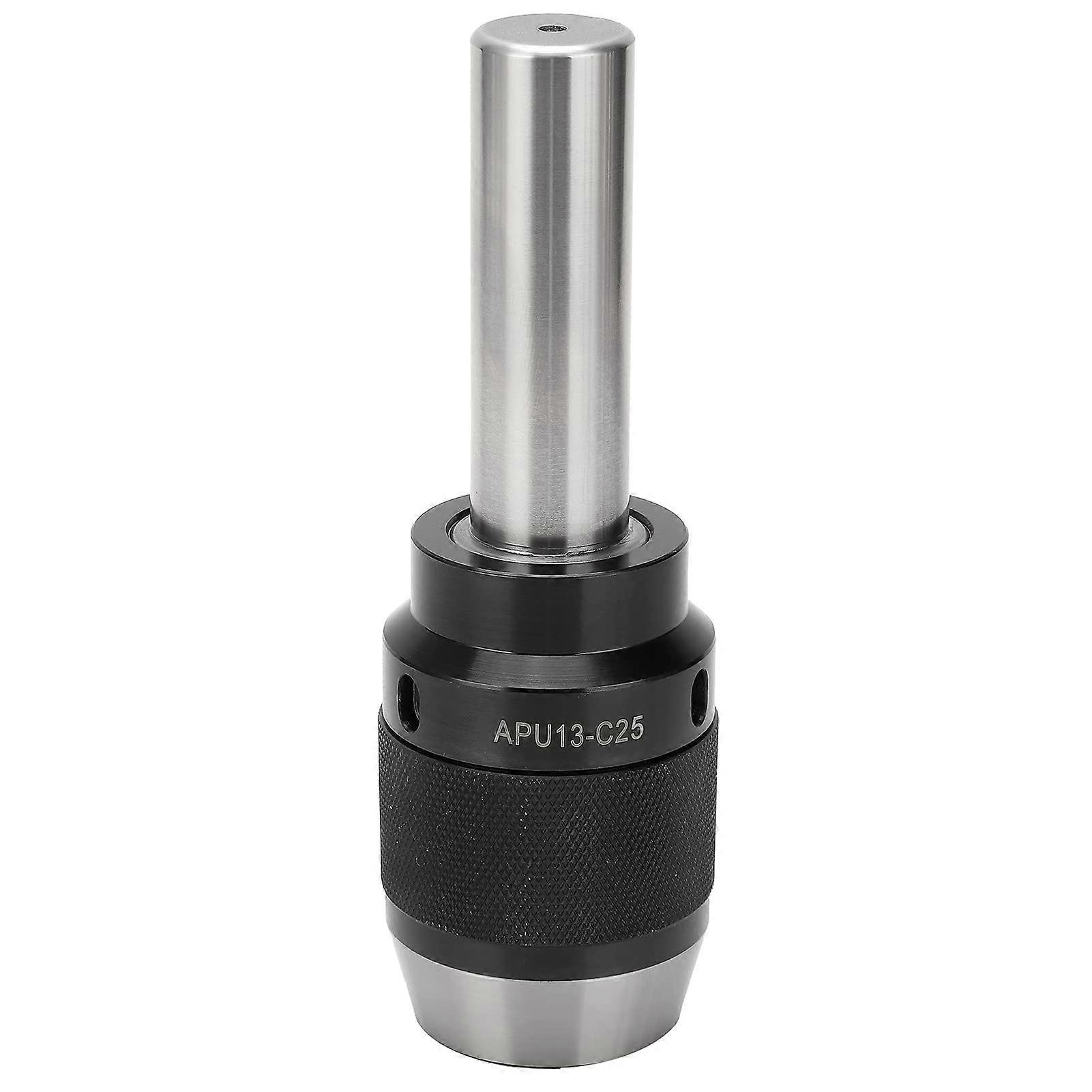 APU13 C25 13mm Integrated Drill Chuck  Carbon Steel with Locking Device 25mm Straight Shank