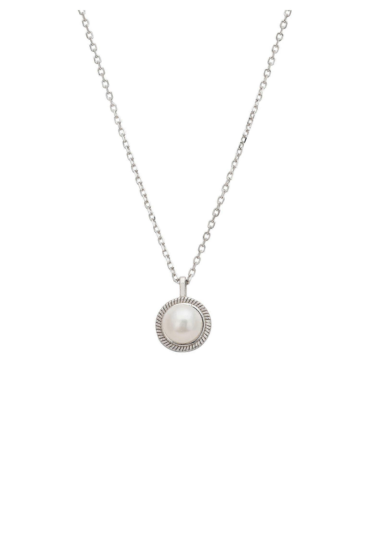 Rococo Pearl Necklace Silver