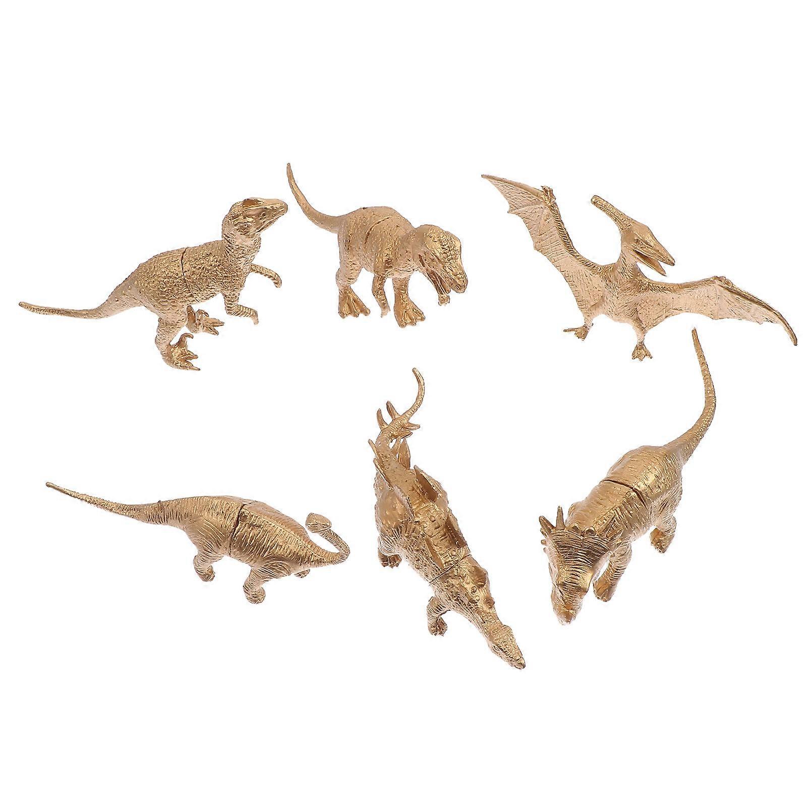 Dinosaur Models Simulation Dinosaur Toys for Children 6Pcs Educational Playthings