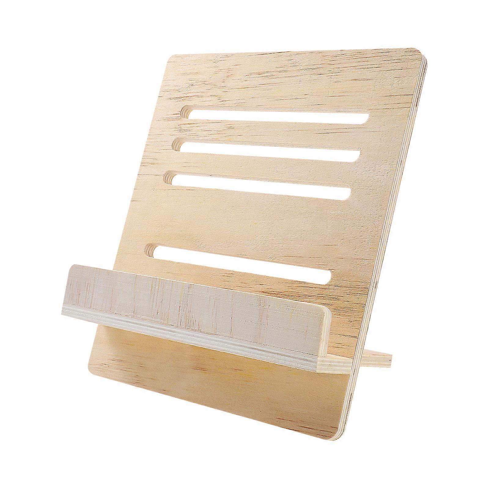 Wooden Desktop Reading Rack for Storage with 1Pcs Foldable Stand