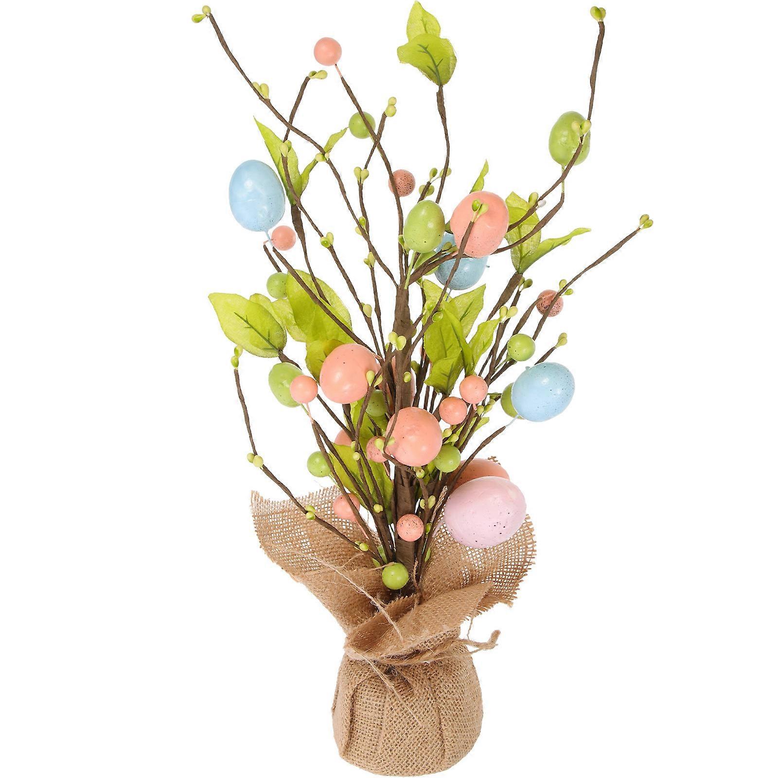 Easter Egg Tree Easter Decoration for Party Use Table Centerpiece Decor