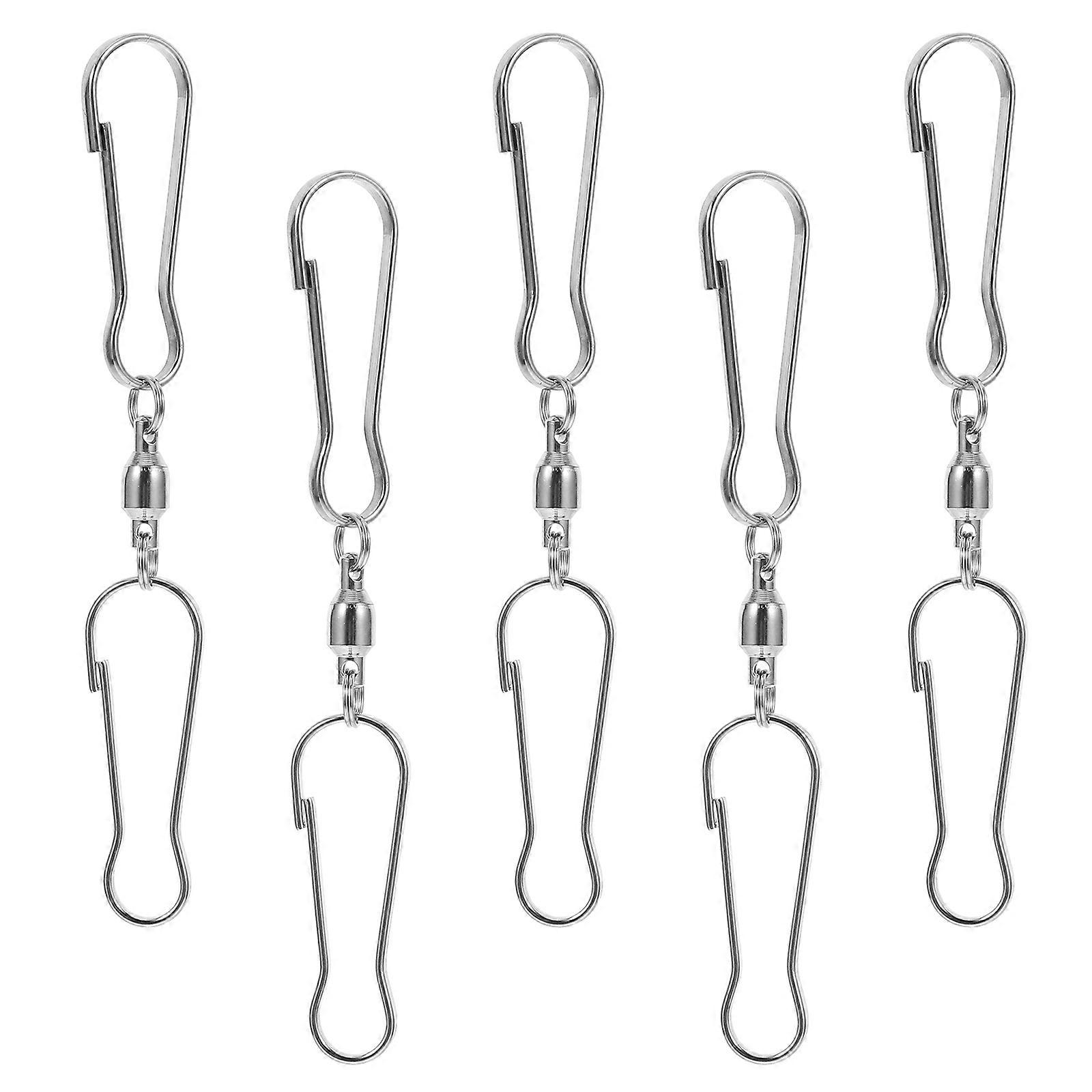 5Pcs Silver Sewing Hooks for Hooking Use Eye Closure Metal Fasteners