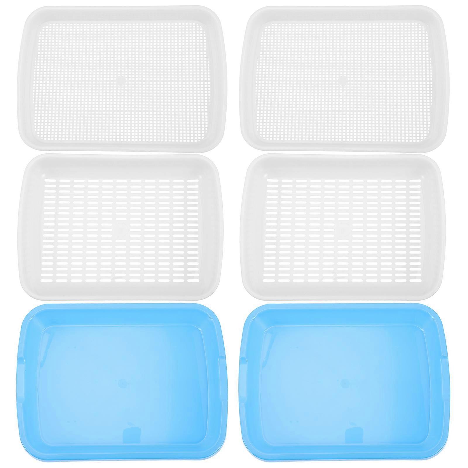Blue Plastic Starter Tray for Vegetable Growing 1Set Home Use
