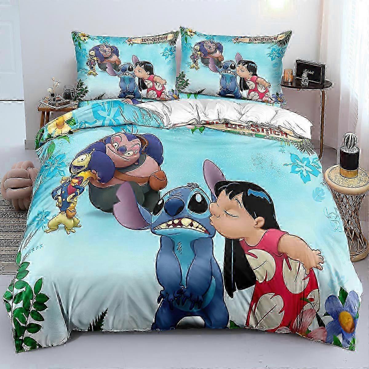 Digital Printed Bedding Set Stitch 3pcs 's Bedding Set Duvet Covers And