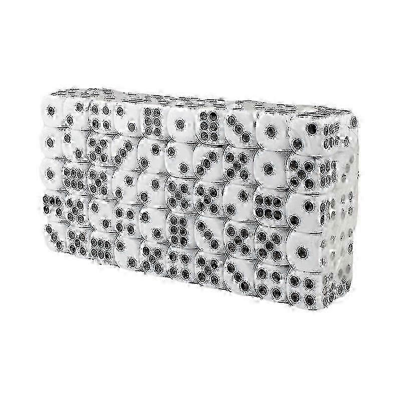 2025 100 White Six-Sided Polyhedral Dice for Role-Playing Games