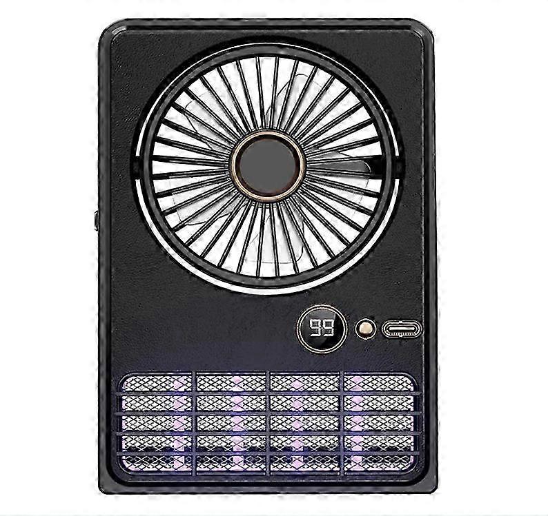 2 in 1 Rechargeable Bug Zapper Fan with LED Camping Lantern and Five Wind Speeds