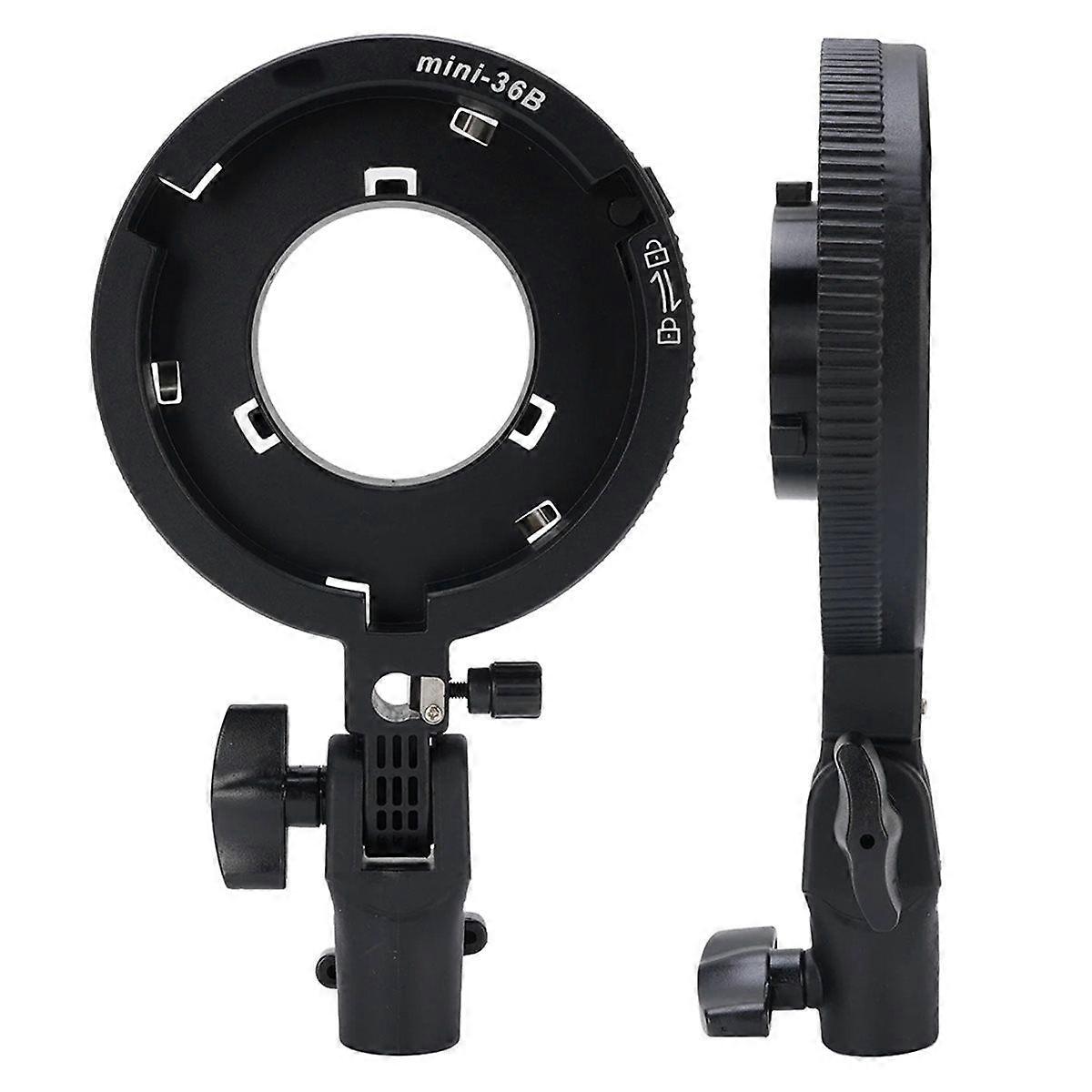 Mount Adapter Quick Set-Up for Standard Bowens Aluminum Alloy Camera Flash Bracket for Studio Lighti