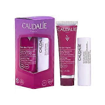 Caudalie Thé des Vignes Hands & Lips Case, 2 pcs