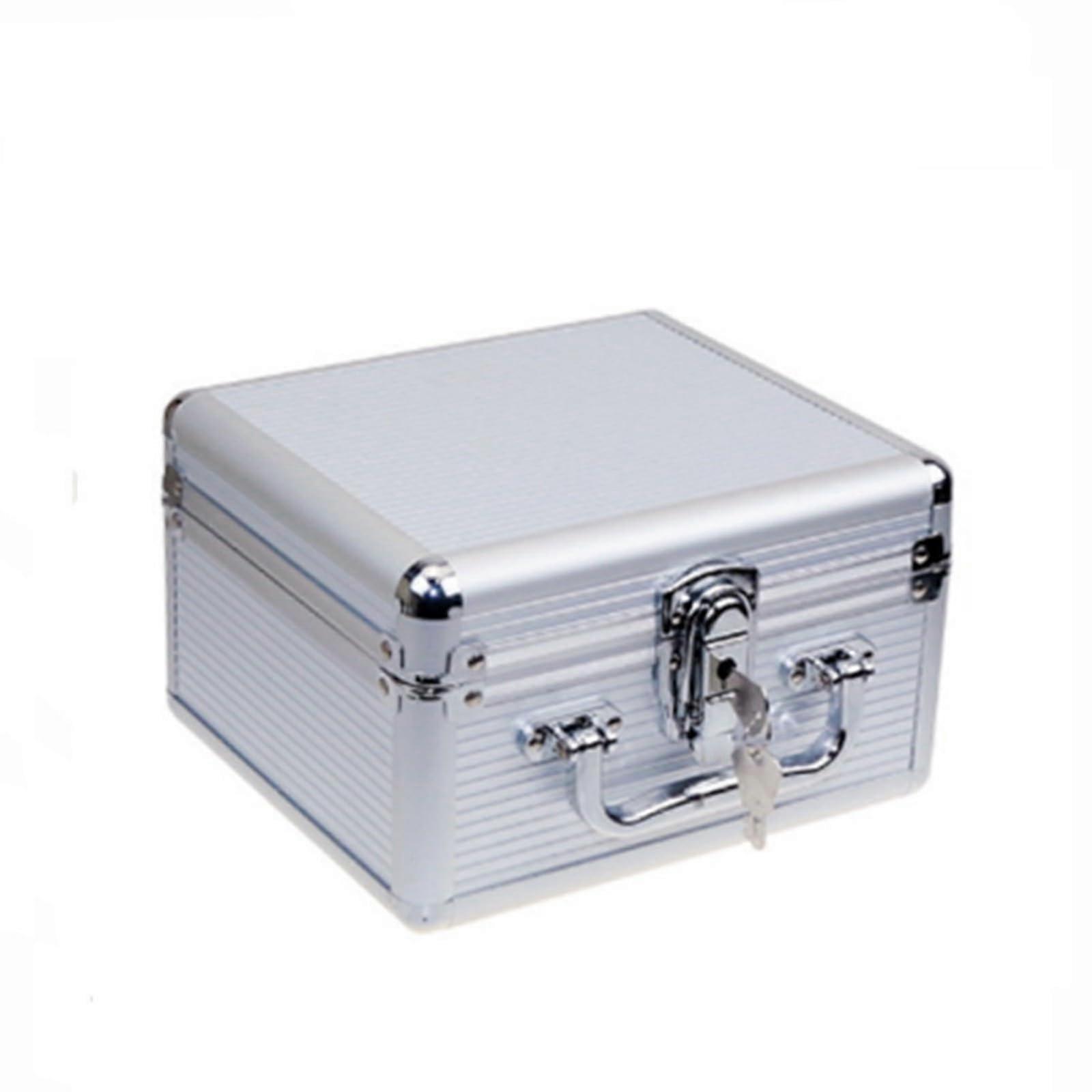 Hard Drive Storage Case 2.5 Inch Aluminum Shockproof Protective Box for Notebook HDD Silver