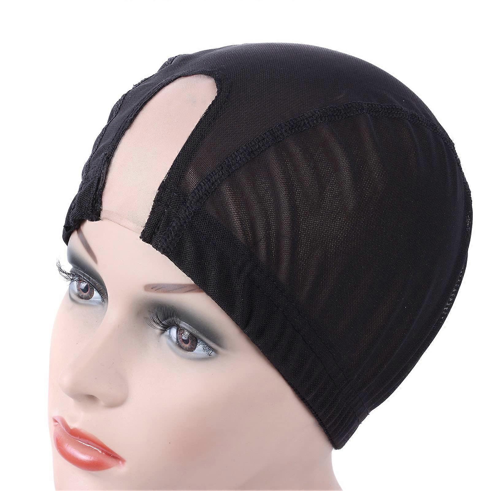 Wig Cap with Breathable Nylon Mesh, Stretchable Dome Design, UShaped Secure Fit for Men