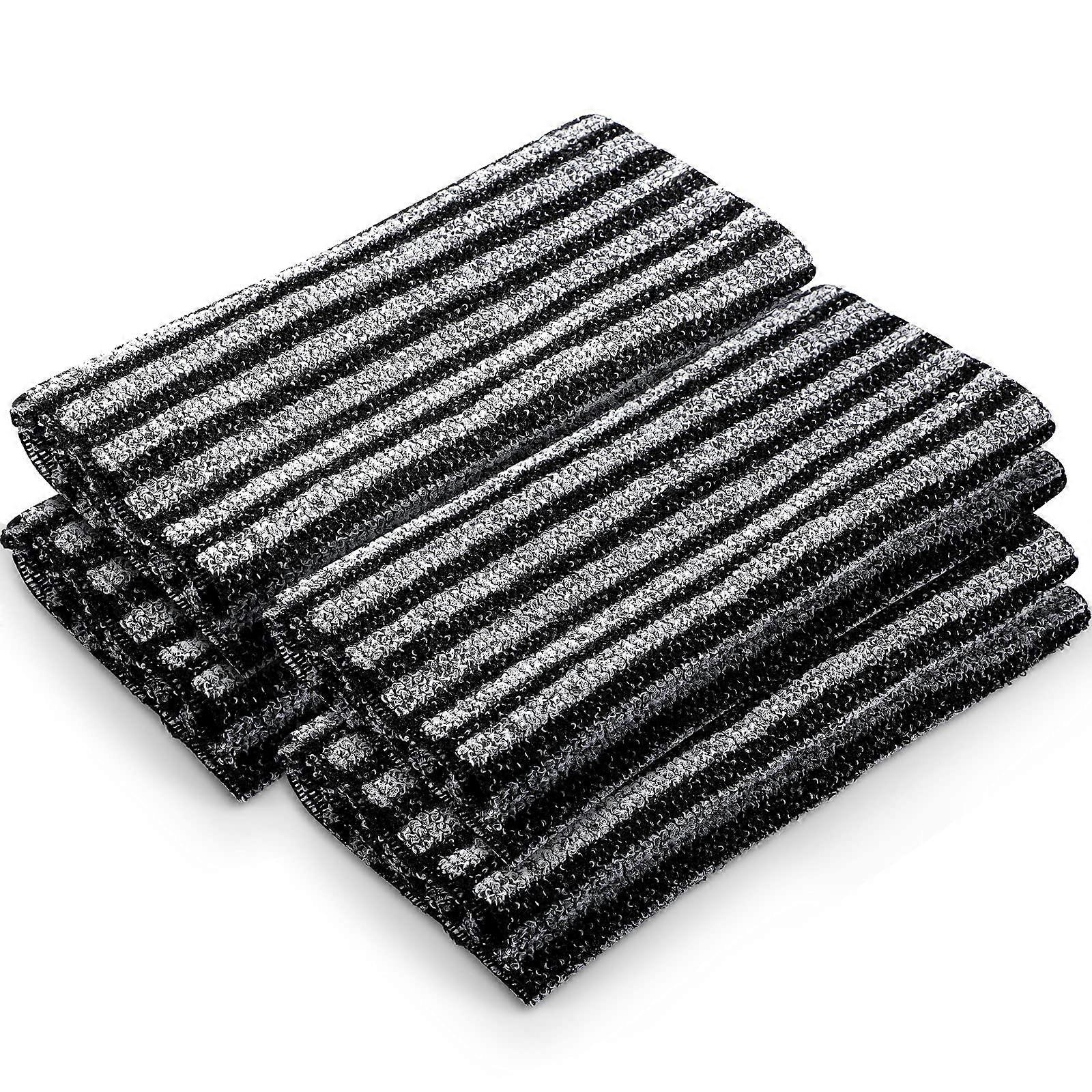 Extra Long Exfoliating Back Scrubber Set with Silver Ion Infusion for Shower Body Cleansing