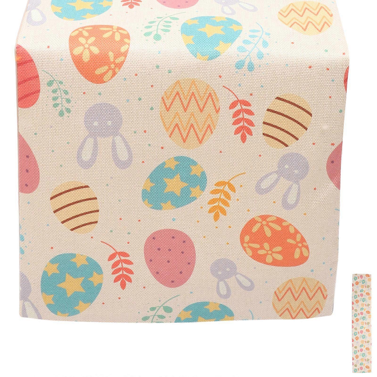 Easter Party Table Cover Spring Table Runner Table Cloth for Dining Table Party Banquet