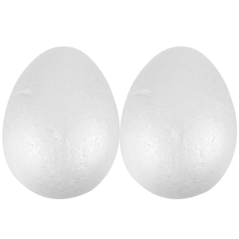 2pcs DIY Foams Easter Eggs Imitation Blank Eggs Models Easter Party Decorations