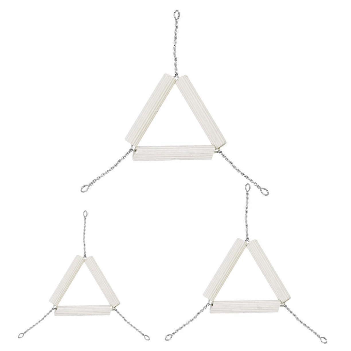 3pcs Chemistry Heating Rack with Stable Triangle Base,  Temp Resistant Crucible Holder for Lab