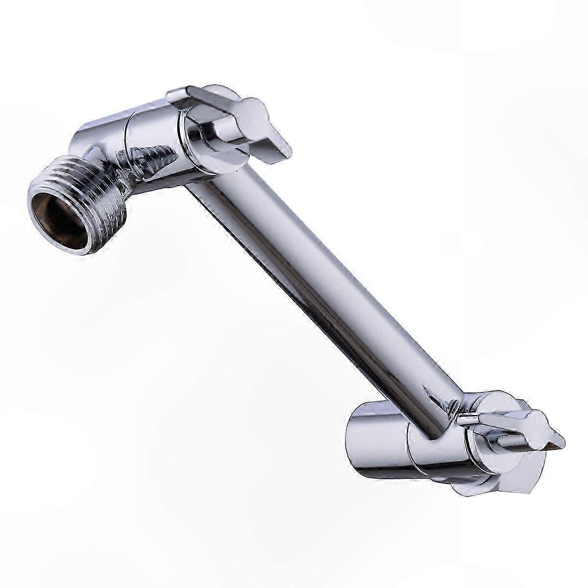4-Inch Adjustable Shower Arm with Chrome Finish for Height and Angle Flexibility