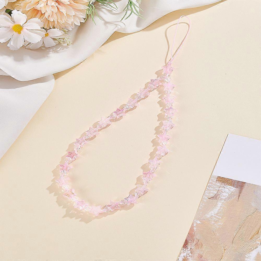 Plastic Star Mobile Straps Mobile Accessories Decoration Pink 255mm