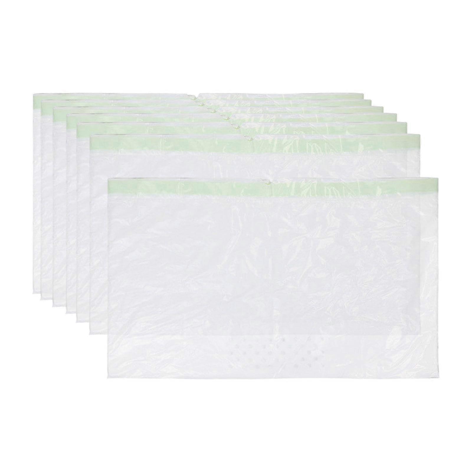 Cat Litter Box Liners 7 Count L Size, Sifting Drawstring Bags with Holes, Scratch Resistant Design