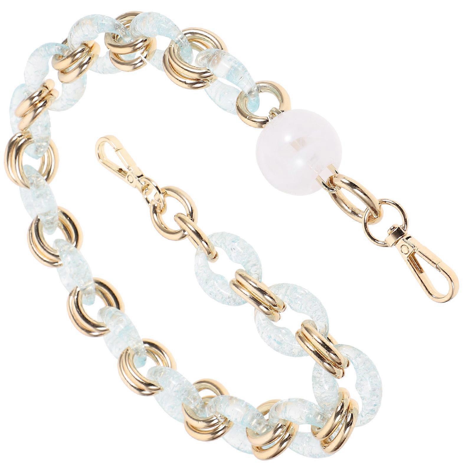 Acrylic Purse Chain Strap for Handbag Replacement Durable Alloy Material