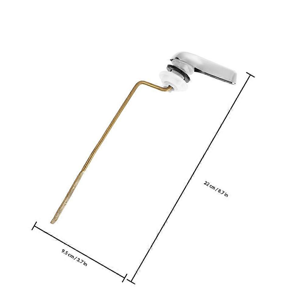 Toilet Handle Replacement ABS Side Mount Flush Lever 3Pcs for Bathroom