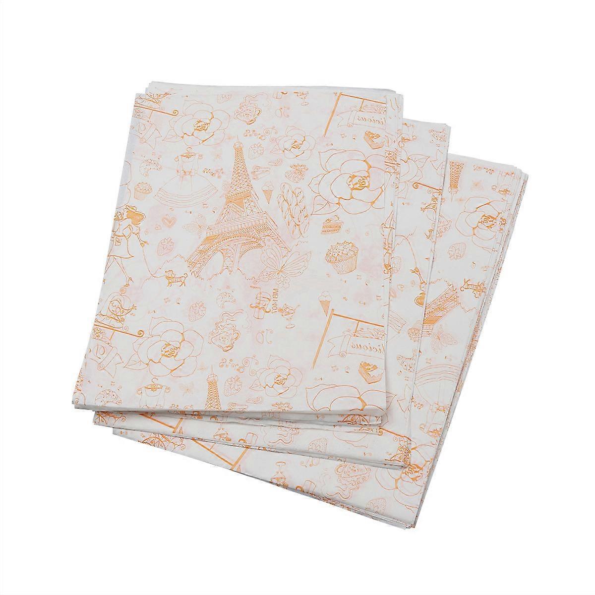 Parchment Sheets Non-Stick Baking Paper Oil-Proof For Picnics 100Pack