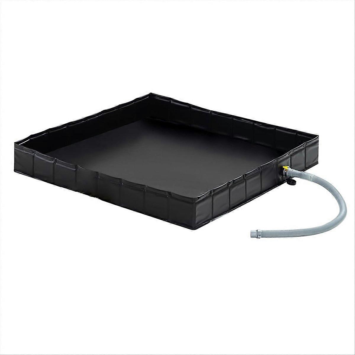 Portable Shower Pan, 41x41inch Foldable Shower Base & Basin Floor