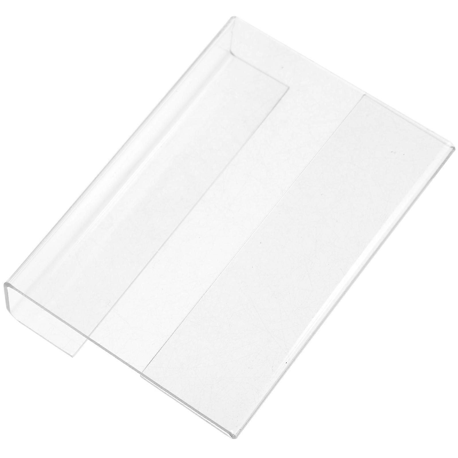 Workplace Acrylic Name Tag Holder for Efficient Use 2Pcs Clear Hanging Cards