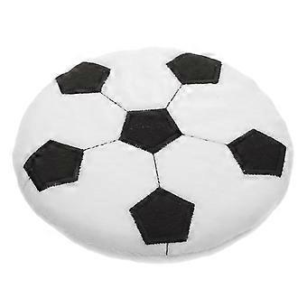 Fußballmuster-Spielzeug-Frisbee zum Spielen, 1 Stück Plüsch-Hundespielzeug, verschiedene Farben