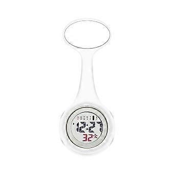 Electric Nurse Watch for Daily Use with LCD Display Pocket Watch White
