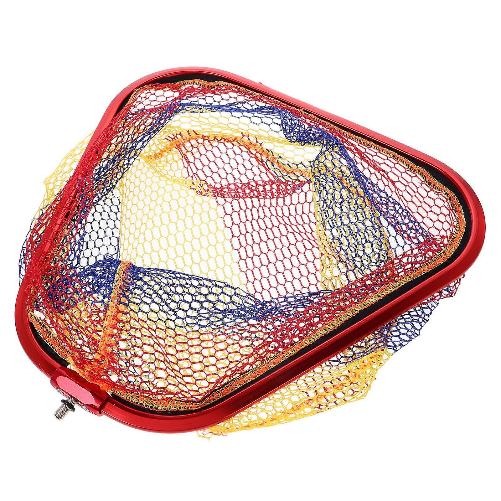 Fishing Landing Net Triangular Aluminum Alloy for Fishpond Use 3Pcs