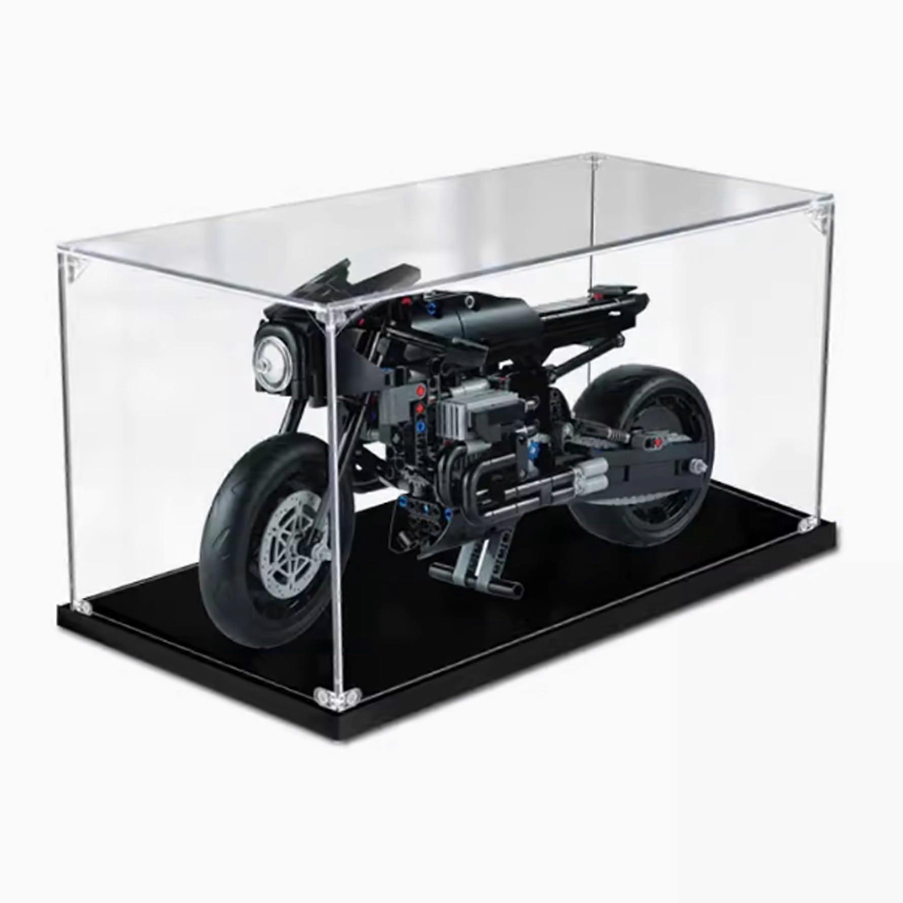 Acrylic Display Case for  42155 Motorcycle, Dustproof Clear Stackable Showcase