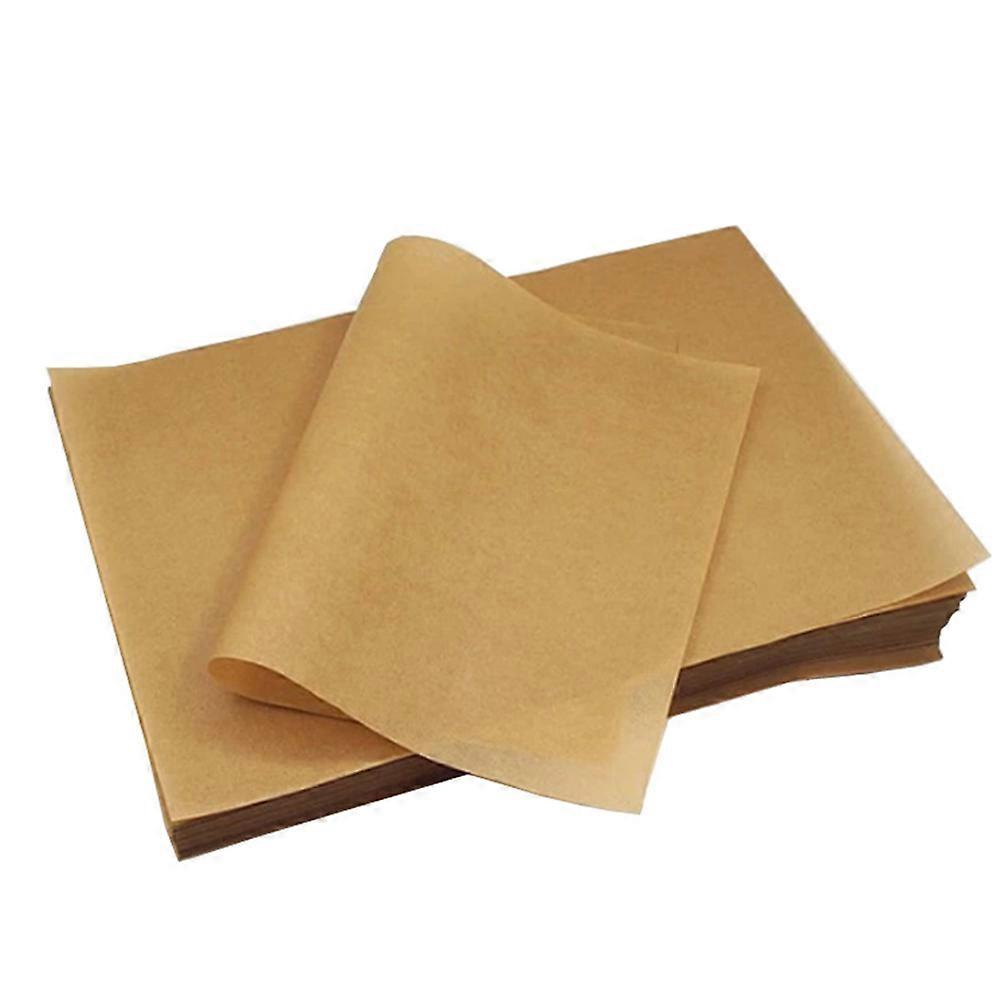 Food Baking Paper Brown Kraft Sheets for Non-Stick Baking 100Pcs
