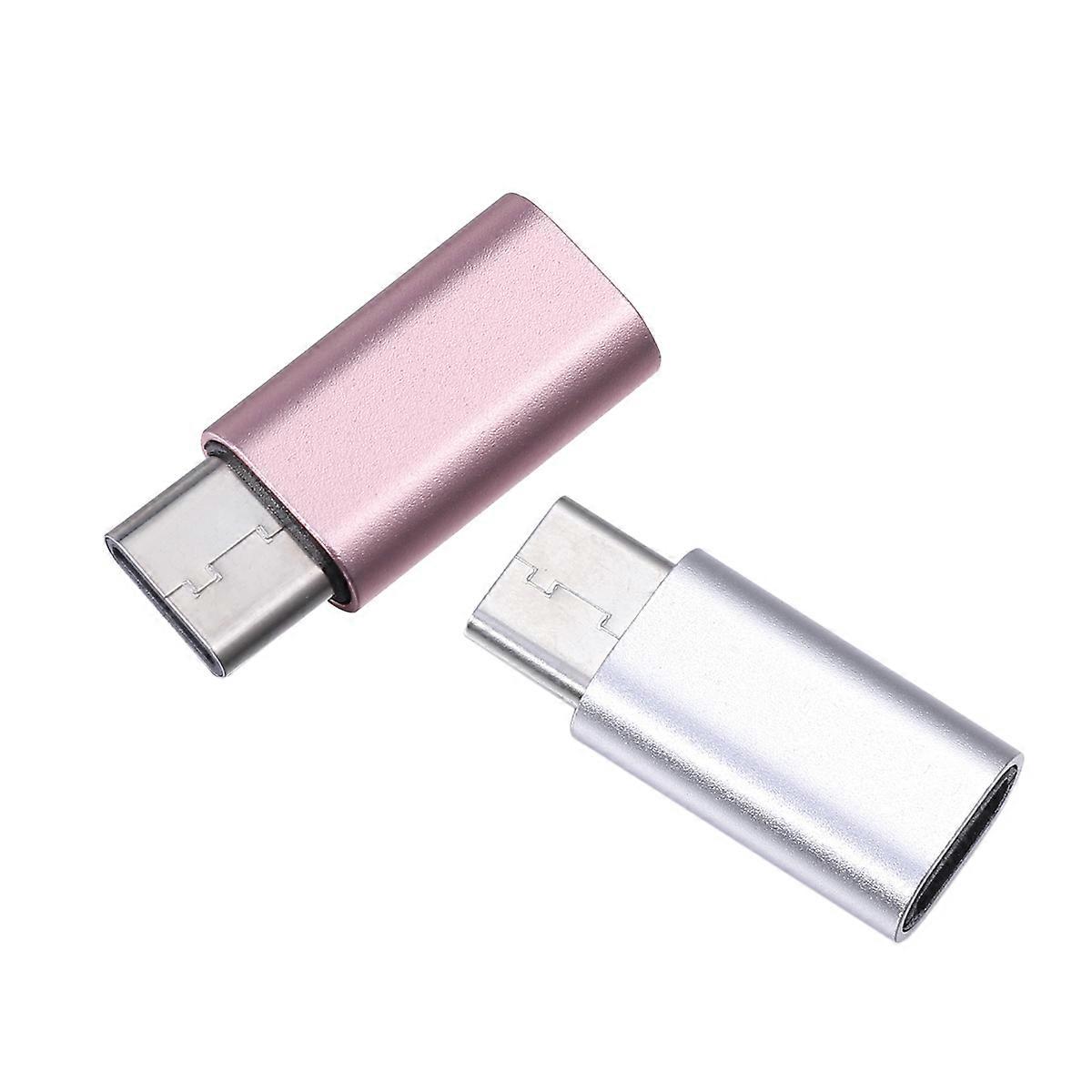 Micro USB to Type Adapter for Charging Silver