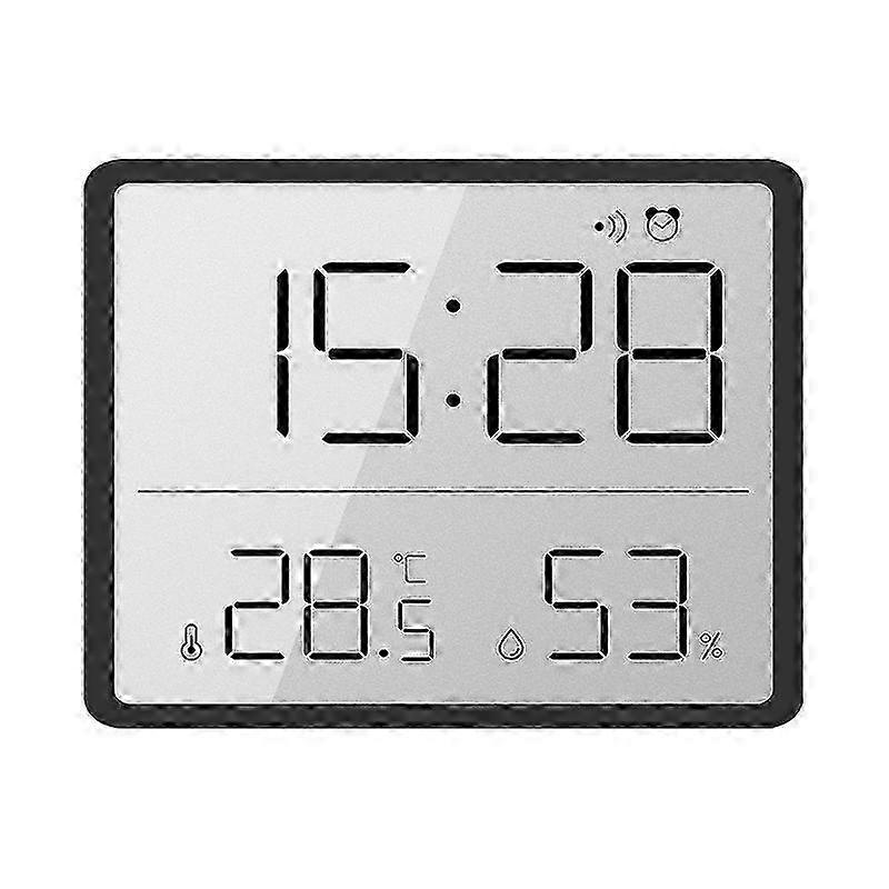 Digital Wall Clock with Magnetic Back and Temperature Reading 8218