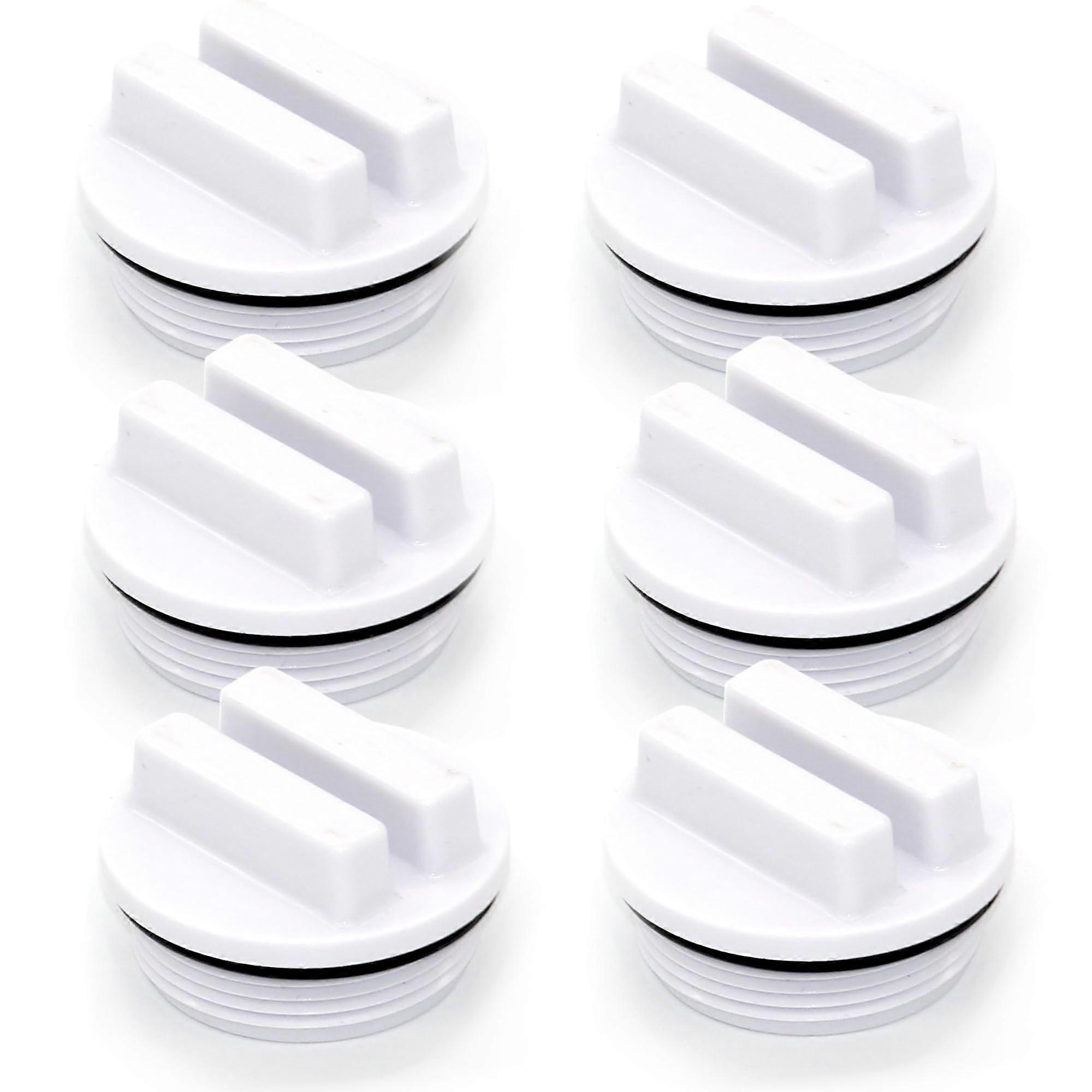 6 Pack 1.5 Inch Threaded Pool Winterizing Plug with ORing, Filter Port Replacement for Hayward SP1022C