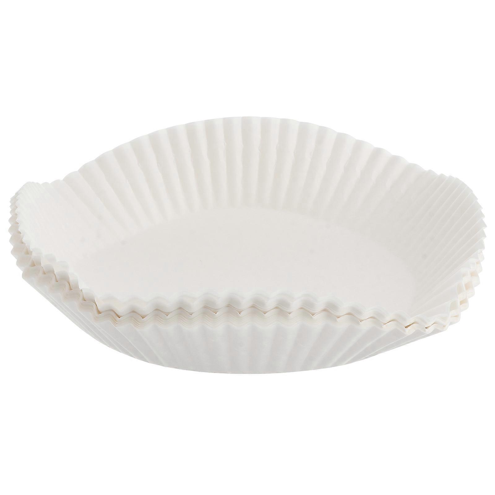 Disposable Paper Liners for Baking 100Pcs White Round