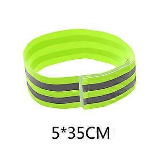 Green Reflective Armlet Practical Outdoor Luminous Armband for Fitness 4Pcs