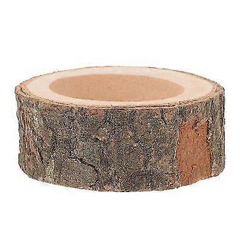 Hamster-Futternapf aus Holz, handgefertigter Futterspender für Kleintiere