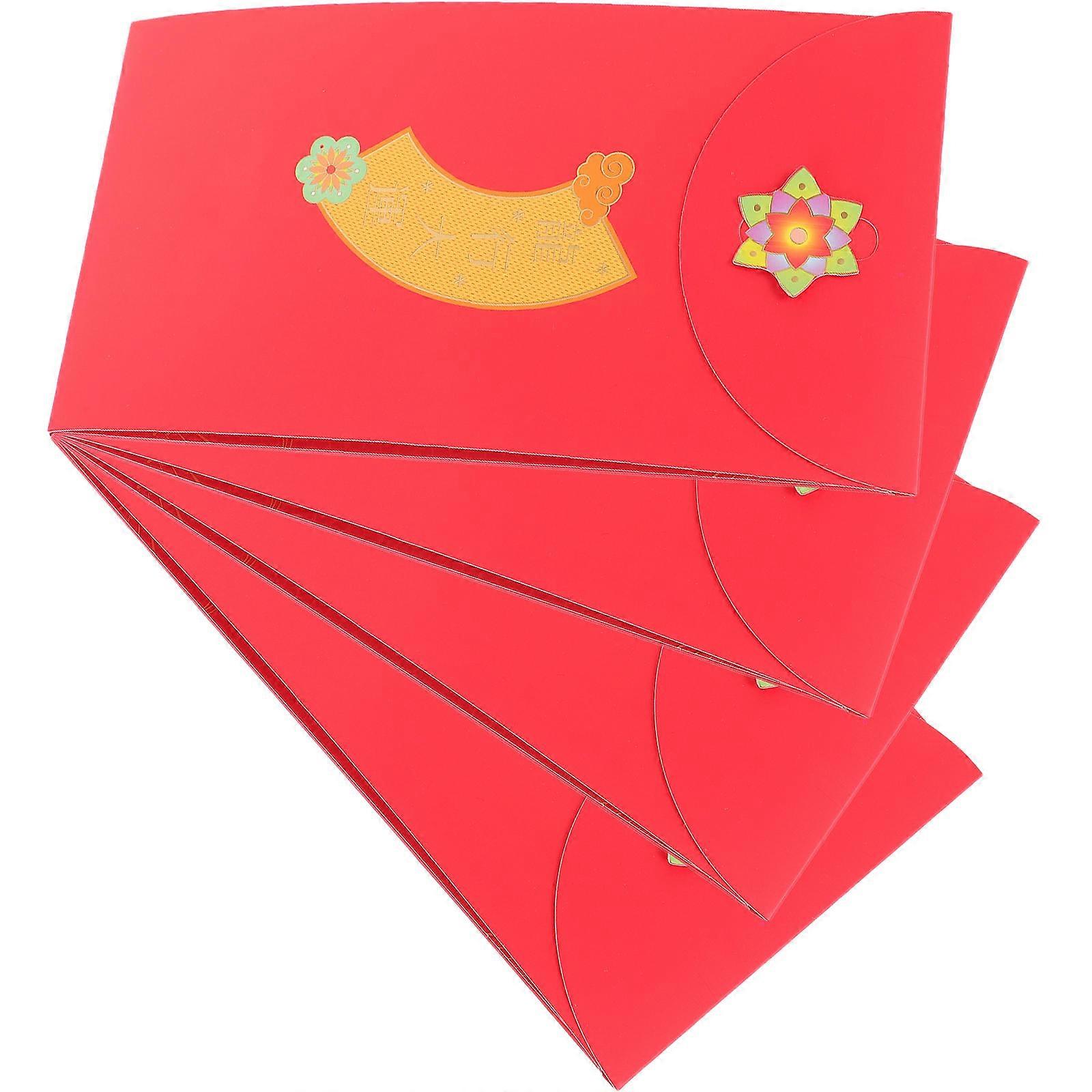 paper Envelopes for Party 4Pcs 3D Dragon Year Packets