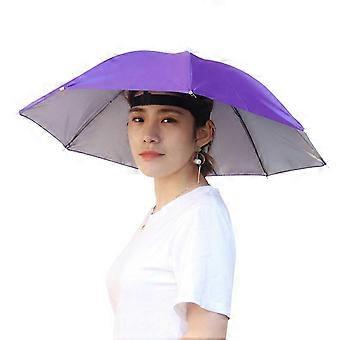 Chapeau parapluie de 69 cm - Protection contre la pluie et le soleil pour la pêche et le camping en plein air