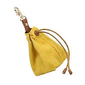 Pet Dog Training Pouch Dog Treats Pouch Waist Bag Snack Food Holder (Yellow)