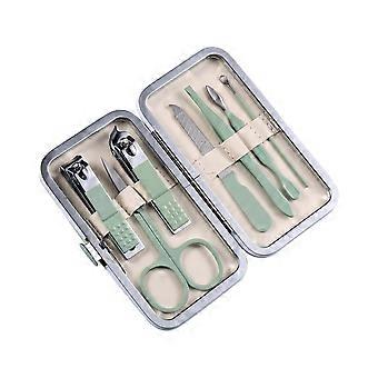 Stainless Steel Nail Clipper Set 7 PCS Grooming Kit for Men Women Fingernail Toenail Clippers Cutter