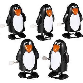 5 pezzi Pinguino sottile Giocattolo a carica manuale Giocattoli natalizi a carica manuale per bambini Bomboniere Regalo per bambini Riempitivi Bomboniere di Natale