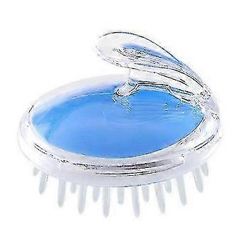 Siliconen Hoofdhuidmassager & Exfoliërende Borstel - Ergonomisch Haarverzorgingshulpmiddel voor Diepe Reiniging, Zachte Hoofdhuidverzorging & Shampooing - Blauw