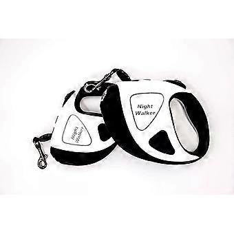 NightWalker: 5m/16ft Retractable Dog Leash with Illuminating LED Flashlight