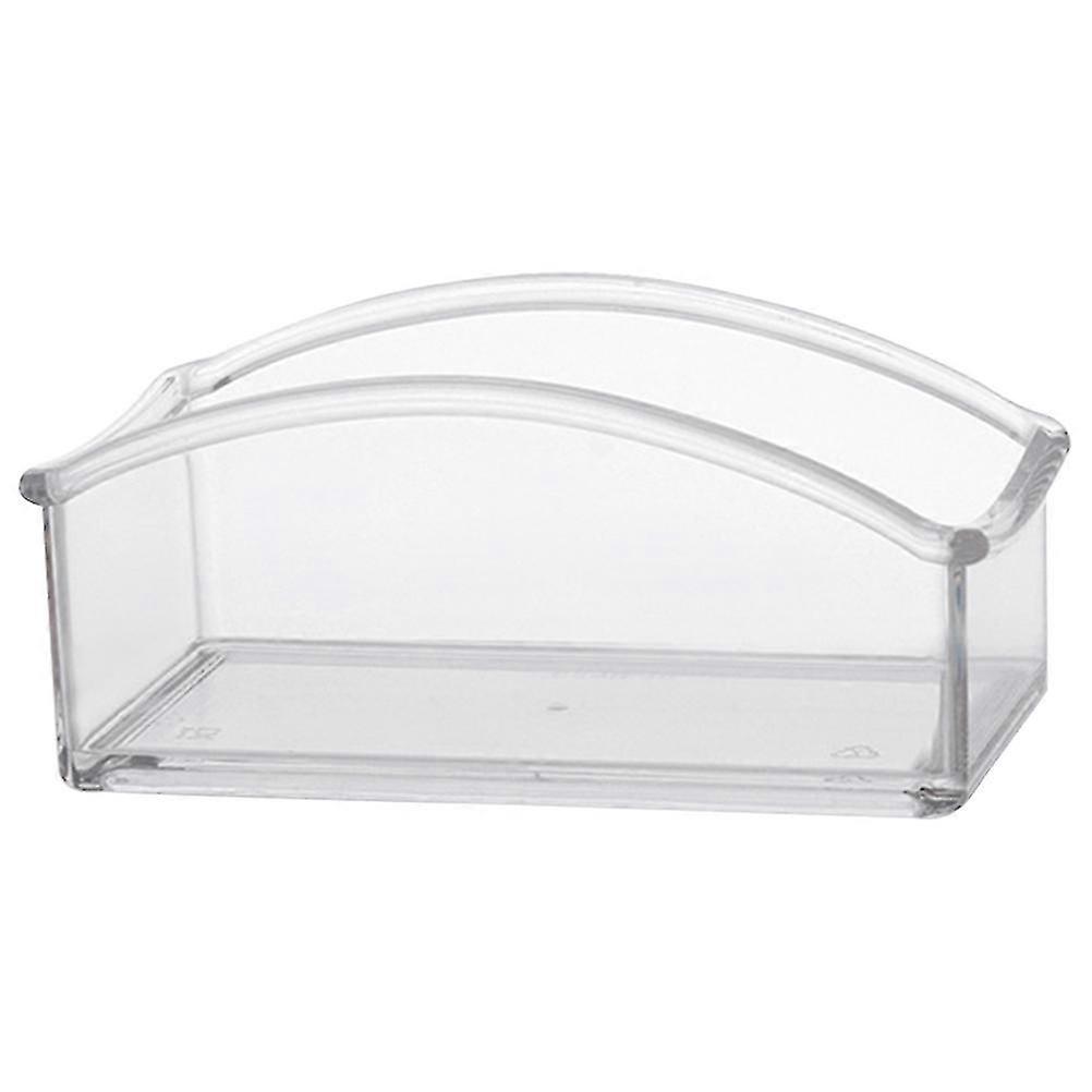 Clear Acrylic Tea Bag Storage Box, Rectangular Organizer for Office, 1Pcs