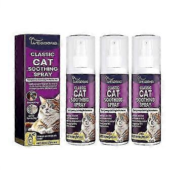 Cat Stress Relief Spray 60ml Natural Scent for Anxiety Calming Pet Supplies