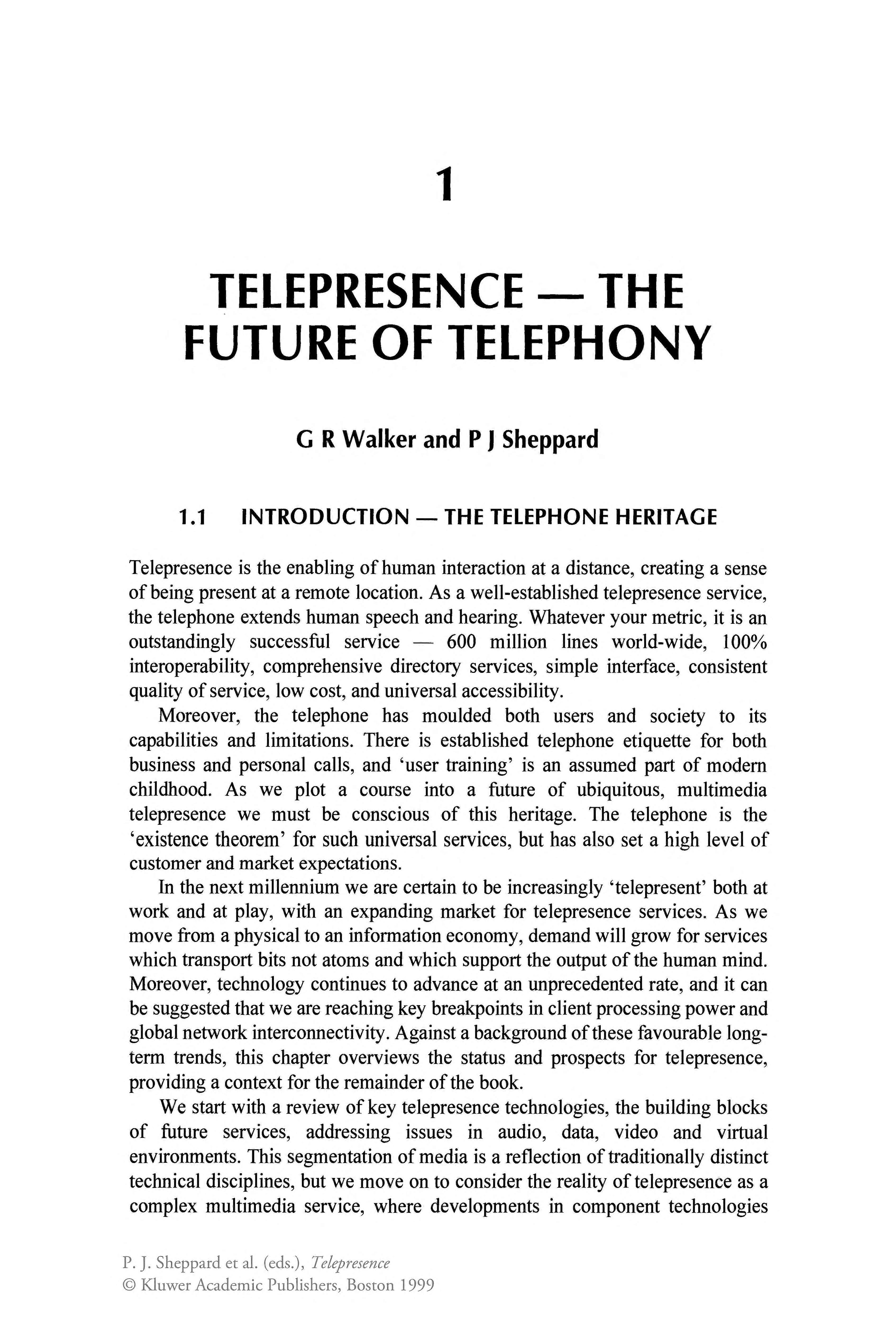 Telepresence