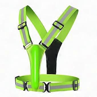 Reflective Vest Running Gear USB Rechargeable LED Light Up High Visibility Vest with Adjustable Waist and Shoulder Fo