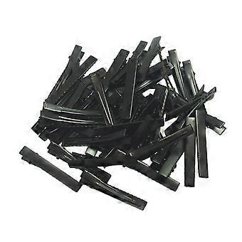 50 fermagli per capelli a becco d'anatra, FL, fermagli per capelli fai da te con fiocco, 56x8mm