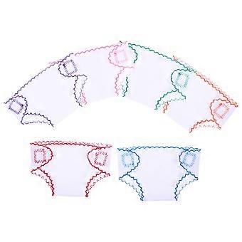 6pcs Baby Doll Nappies Doll Clothes Accessories Little Doll Cloth Diaper